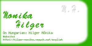 monika hilger business card
